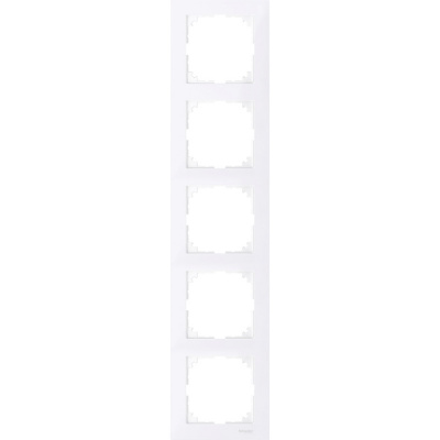 SCHNEIDER ELECTRIC M-Pure Рамка 5 постов бриллиантовый белый (MTN4050-3625) SCHNEIDER ELECTRIC M-Pure Рамка 5 постов бриллиантовый белый (MTN4050-3625)