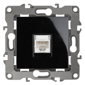 ЭРА Розетка информационная RJ45, , чёрный, 12-3107-06 (Б0014728) ЭРА Розетка информационная RJ45, , чёрный, 12-3107-06 (Б0014728)