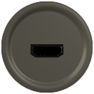 LEGRAND Celiane Лицевая панель розетки аудио/видео HDMI 067317/77 графит (067816 )