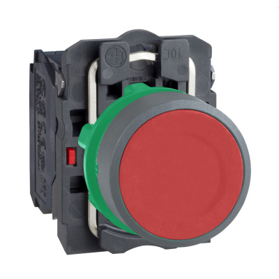 SCHNEIDER ELECTRIC Кнопка 22мм, красная, с возвратом, монтаж заподлицо, 1НО, пластик C0 (XB5AA45C0) SCHNEIDER ELECTRIC Кнопка 22мм, красная, с возвратом, монтаж заподлицо, 1НО, пластик C0 (XB5AA45C0)