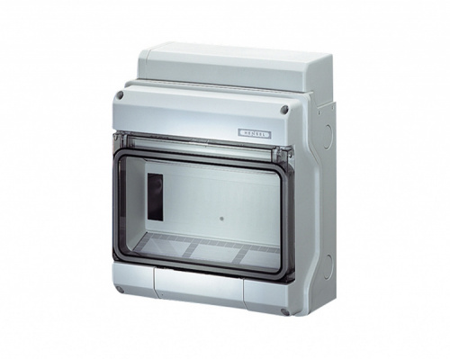 HENSEL Щит распределительный навесной ЩРн-П-9 IP54 пластиковый с клеммой PE-N эластичные мембраны прозрачная дверь 9 модулей (KV 1509) HENSEL Щит распределительный навесной ЩРн-П-9 IP54 пластиковый с клеммой PE-N эластичные мембраны прозрачная дверь 9 модулей (KV 1509)