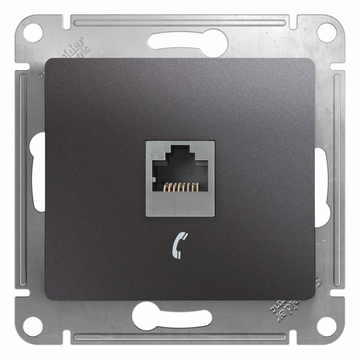 SCHNEIDER ELECTRIC GLOSSA Розетка телефонная RJ11 графит (GSL001381T) SCHNEIDER ELECTRIC GLOSSA Розетка телефонная RJ11 графит (GSL001381T)
