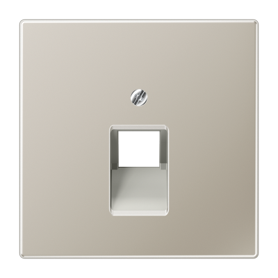 JUNG Накладка для 1-ой телефонной/компютерной розетки IAE/UAE (1 x 8-пол.) Серия LS990 Материал- мет (ES2969-1UA) JUNG Накладка для 1-ой телефонной/компютерной розетки IAE/UAE (1 x 8-пол.) Серия LS990 Материал- мет (ES2969-1UA)