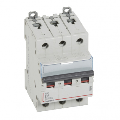 LEGRAND Выключатель автоматический трехполюсный 6А B DX3 10kА/16kА (408988 ) LEGRAND Выключатель автоматический трехполюсный 6А B DX3 10kА/16kА (408988 )