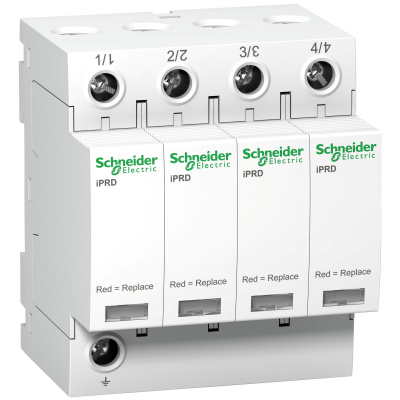 SCHNEIDER ELECTRIC Ограничитель перенапряжений импульсный Т2 iPRD 40 40kA 350В 4П (A9L40400) SCHNEIDER ELECTRIC Ограничитель перенапряжений импульсный Т2 iPRD 40 40kA 350В 4П (A9L40400)