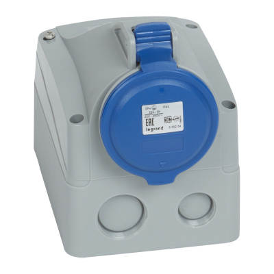 LEGRAND Розетка накладная - 32А - 2К+З - 230 В - IP 44 (090180 ) LEGRAND Розетка накладная - 32А - 2К+З - 230 В - IP 44 (090180 )