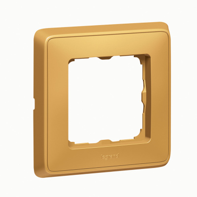 LEGRAND CARIVA Рамка 1 пост матовое золото (773661 ) LEGRAND CARIVA Рамка 1 пост матовое золото (773661 )