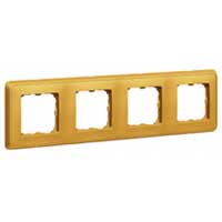 LEGRAND CARIVA Рамка 5 постов матовое золото (773665 )