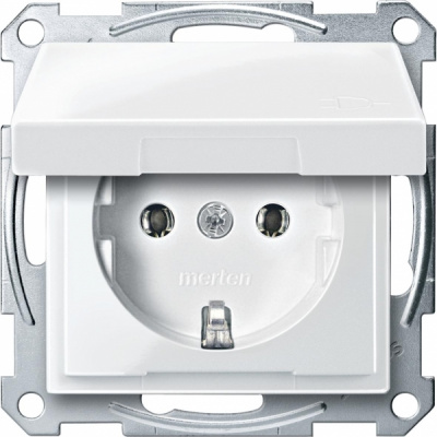 SCHNEIDER ELECTRIC Механизм розетки Schuko с крышкой белый (MTN2311-0319) SCHNEIDER ELECTRIC Механизм розетки Schuko с крышкой белый (MTN2311-0319)