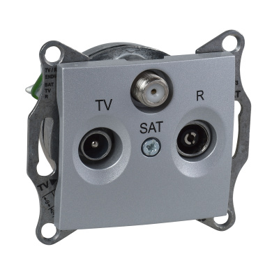 SCHNEIDER ELECTRIC Sedna Розетка TV/R/SAT оконечная 1dB в рамку алюминий (SDN3501360) SCHNEIDER ELECTRIC Sedna Розетка TV/R/SAT оконечная 1dB в рамку алюминий (SDN3501360)