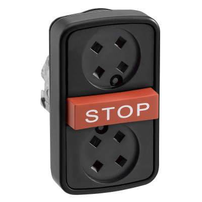 SCHNEIDER ELECTRIC Головка кнопки тройная без вставок черный (ZB4BA7917) SCHNEIDER ELECTRIC Головка кнопки тройная без вставок черный (ZB4BA7917)