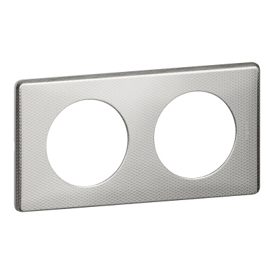 LEGRAND Рамка, двухпостовая, сильвер пунктум (068722 ) LEGRAND Рамка, двухпостовая, сильвер пунктум (068722 )