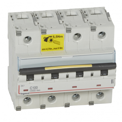 LEGRAND Выключатель автоматический четырехполюсный 100А C DX3 10kА/16kА (409363 ) LEGRAND Выключатель автоматический четырехполюсный 100А C DX3 10kА/16kА (409363 )