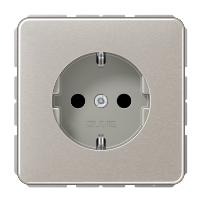 JUNG Розетка штепсельная SCHUKO 16A 250V платина (CD1520PT) JUNG Розетка штепсельная SCHUKO 16A 250V платина (CD1520PT)