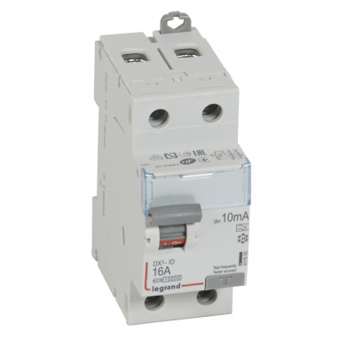 LEGRAND Выключатель дифференциального тока (УЗО) DX3 2 полюса 16А 10мА-А (411550 ) LEGRAND Выключатель дифференциального тока (УЗО) DX3 2 полюса 16А 10мА-А (411550 )