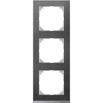 SCHNEIDER ELECTRIC M-Pure Decor Рамка 3 поста сланец/алюминий (MTN4030-3669) SCHNEIDER ELECTRIC M-Pure Decor Рамка 3 поста сланец/алюминий (MTN4030-3669)