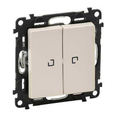 LEGRAND Valena LIFE Выключатель двухклавишный 10АХ 250В с подсветкой С лицевой панелью Слоновая кость (752528 ) LEGRAND Valena LIFE Выключатель двухклавишный 10АХ 250В с подсветкой С лицевой панелью Слоновая кость (752528 )