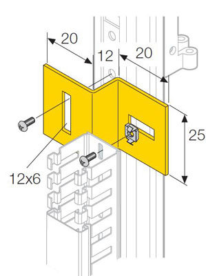 ABB Кронштейн для перфорированного кабель-канала (100шт) (EV1130) ABB Кронштейн для перфорированного кабель-канала (100шт) (EV1130)