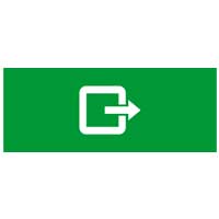 LEGRAND Самоклеящаяся информационная табличка 310х112 мм ''эвакуация направо/налево'' (660864 )