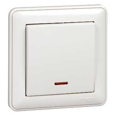SCHNEIDER ELECTRIC Выключатель одноклавишный, с подсветкой, 10АХ, в сборе, белый (VS110-153-18) SCHNEIDER ELECTRIC Выключатель одноклавишный, с подсветкой, 10АХ, в сборе, белый (VS110-153-18)