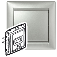 LEGRAND VALENA Розетка HD15+Jack 3.5 алюминий (770282 ) LEGRAND VALENA Розетка HD15+Jack 3.5 алюминий (770282 )
