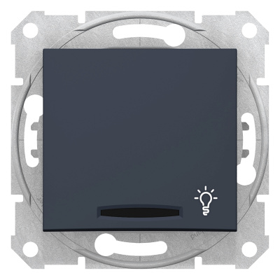 SCHNEIDER ELECTRIC Sedna Выключатель-кнопка с символом Свет с подсветкой графит (SDN1800170) SCHNEIDER ELECTRIC Sedna Выключатель-кнопка с символом Свет с подсветкой графит (SDN1800170)