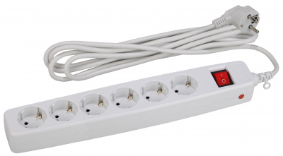 ЭРА Сетевой фильтр (белый) с заземл, 3x0.75мм2, со шт, с выкл, 6гн, 2м, кор (20/300) SF-6es-2m-W (C0039533) ЭРА Сетевой фильтр (белый) с заземл, 3x0.75мм2, со шт, с выкл, 6гн, 2м, кор (20/300) SF-6es-2m-W (C0039533)