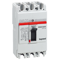 LEGRAND Выключатель автоматический DRX125 термомагнитный 50A 3П 36кА (027065 )