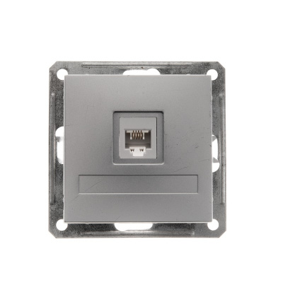 SCHNEIDER ELECTRIC W59 Розетка телеф. скр в/рамку мат хром (RSI-152T-5-86) SCHNEIDER ELECTRIC W59 Розетка телеф. скр в/рамку мат хром (RSI-152T-5-86)