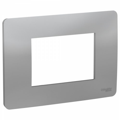 SCHNEIDER ELECTRIC Рамка UNICA MODULAR трехмодульная алюминий (NU210330) SCHNEIDER ELECTRIC Рамка UNICA MODULAR трехмодульная алюминий (NU210330)