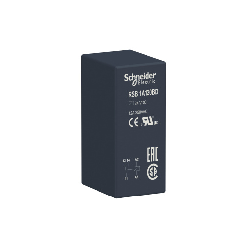 SCHNEIDER ELECTRIC Реле RSB 1СО 24В DC (RSB1A120BD) SCHNEIDER ELECTRIC Реле RSB 1СО 24В DC (RSB1A120BD)