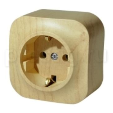 LEGRAND Quteo Розетка с заземлением со шторками дерево наружная (782280 ) LEGRAND Quteo Розетка с заземлением со шторками дерево наружная (782280 )