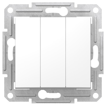 SCHNEIDER ELECTRIC SEDNA ВЫКЛЮЧАТЕЛЬ 3-х клавишный 10AX, 230В, БЕЛЫЙ (SDN0300621) SCHNEIDER ELECTRIC SEDNA ВЫКЛЮЧАТЕЛЬ 3-х клавишный 10AX, 230В, БЕЛЫЙ (SDN0300621)