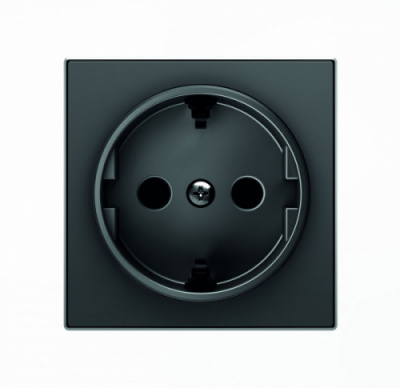 ABB Накладка для розетки SCHUKO SKY черный бархат (8588 NS) (2CLA858800A1501) ABB Накладка для розетки SCHUKO SKY черный бархат (8588 NS) (2CLA858800A1501)