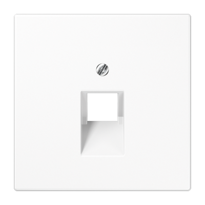 JUNG Накладка для 1-ой телефонной/компютерной розетки IAE/UAE (1 x 8-пол.) Серия LS990 Материал- тер (LS969-1UAWW) JUNG Накладка для 1-ой телефонной/компютерной розетки IAE/UAE (1 x 8-пол.) Серия LS990 Материал- тер (LS969-1UAWW)