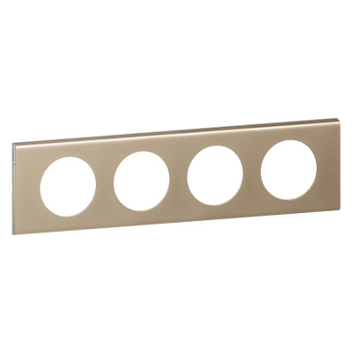 LEGRAND Рамка, четырехпостовая, никель велюр (069114 ) LEGRAND Рамка, четырехпостовая, никель велюр (069114 )