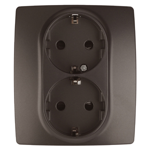 ЭРА Розетка 2X2P+E Schuko со шторками, 16A-250В, , бронза, 12-2104-13 (Б0019332) ЭРА Розетка 2X2P+E Schuko со шторками, 16A-250В, , бронза, 12-2104-13 (Б0019332)