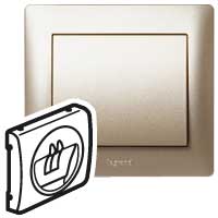 LEGRAND Galea Life Панель лицевая розетки для колонок titanium (771400 )