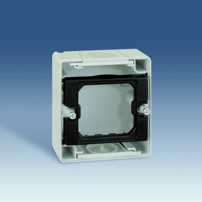 SIMON Коробка 1-местная, серый, S44A, серый (4400751-035) SIMON Коробка 1-местная, серый, S44A, серый (4400751-035)