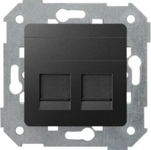 SIMON Адаптер на 2 RJ45(12) 75528-, 75540-, 75541-, 75544-39, шторки, S82,82N, графит (82006-38) SIMON Адаптер на 2 RJ45(12) 75528-, 75540-, 75541-, 75544-39, шторки, S82,82N, графит (82006-38)