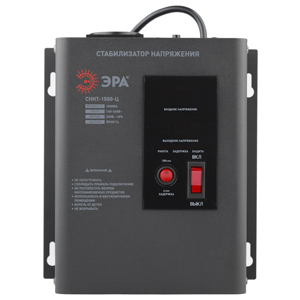 ЭРА Стабилизатор напряжения настенный СННТ-1500-Ц цифровой дисплей 140-260В/220/В, 1500ВА (Б0020167) ЭРА Стабилизатор напряжения настенный СННТ-1500-Ц цифровой дисплей 140-260В/220/В, 1500ВА (Б0020167)
