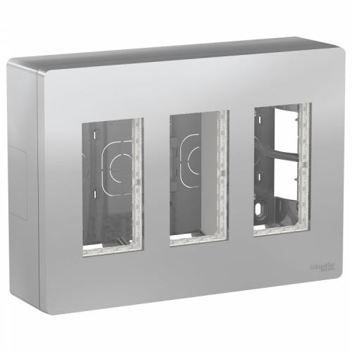 SCHNEIDER ELECTRIC UNICA SYSTEM+ БЛОК открытой установки 3х2 АЛЮМИНИЙ (NU123430) SCHNEIDER ELECTRIC UNICA SYSTEM+ БЛОК открытой установки 3х2 АЛЮМИНИЙ (NU123430)
