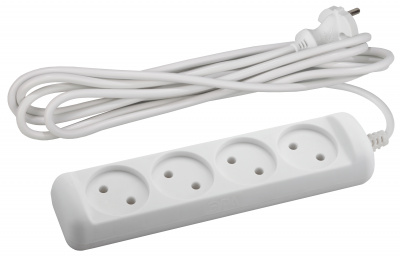 ЭРА Удлинитель без зазeмл., 2х0.75мм2, ПВС, 4гн, 3м (20/600) UX (6)-4-3m (Б0028352) ЭРА Удлинитель без зазeмл., 2х0.75мм2, ПВС, 4гн, 3м (20/600) UX (6)-4-3m (Б0028352)