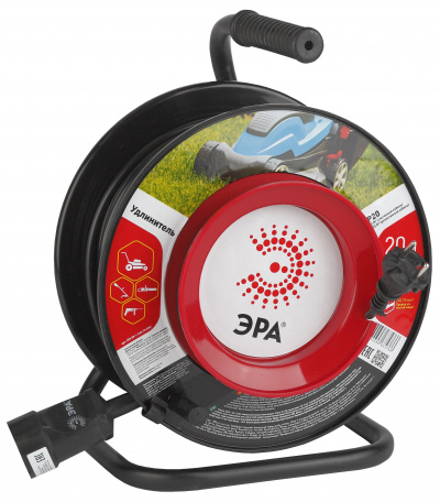 ЭРА Удлинитель силовой пласт. катушка без заземл. 20м 1гн 2х0.75мм2 (2/30) RP-1-2x0.75-20m (Б0017615) ЭРА Удлинитель силовой пласт. катушка без заземл. 20м 1гн 2х0.75мм2 (2/30) RP-1-2x0.75-20m (Б0017615)