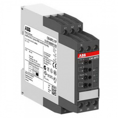 ABB Реле контроля напряжения CM-MPS.21S с контролем нуля Umin/Umax=3х180-220В/240-280BAC (1SVR730885R3300) ABB Реле контроля напряжения CM-MPS.21S с контролем нуля Umin/Umax=3х180-220В/240-280BAC (1SVR730885R3300)