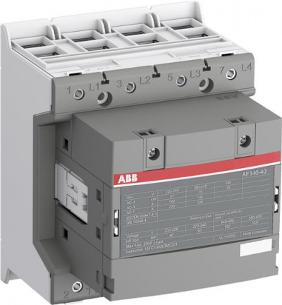 ABB Контактор AF140-40-00-11 катушка 24-60В AC/DC (1SFL447101R1100) ABB Контактор AF140-40-00-11 катушка 24-60В AC/DC (1SFL447101R1100)