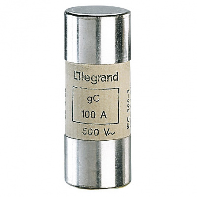 LEGRAND Вставка плавкая Gg 22x58 100А 500В (015396 ) LEGRAND Вставка плавкая Gg 22x58 100А 500В (015396 )