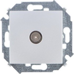 SIMON Розетка TV одиночная винтовой зажим алюминий (1591475-033) SIMON Розетка TV одиночная винтовой зажим алюминий (1591475-033)