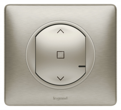 LEGRAND Celiane with NETATMO Умный беспроводной выключатель рольставней. Цвет Титан. Рамка Титан. (067647 ) LEGRAND Celiane with NETATMO Умный беспроводной выключатель рольставней. Цвет Титан. Рамка Титан. (067647 )
