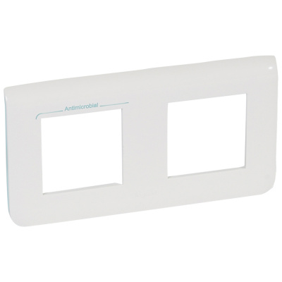 LEGRAND Mosaic Рамка 2х2 модуля горизонтальная антибактериальная (078725 ) LEGRAND Mosaic Рамка 2х2 модуля горизонтальная антибактериальная (078725 )
